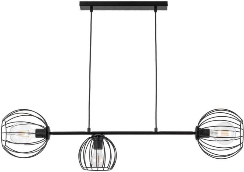 Lampa wisząca Madam 3-punktowa E27 czarna