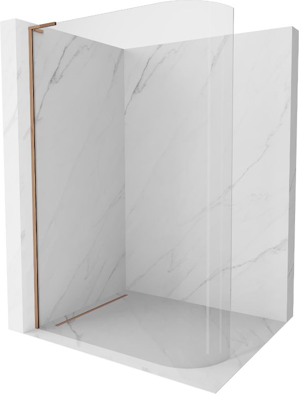 Ścianka prysznicowa Mexen Kioto L różowe złoto 120x200 cm 800-120-103-60-061 szt.