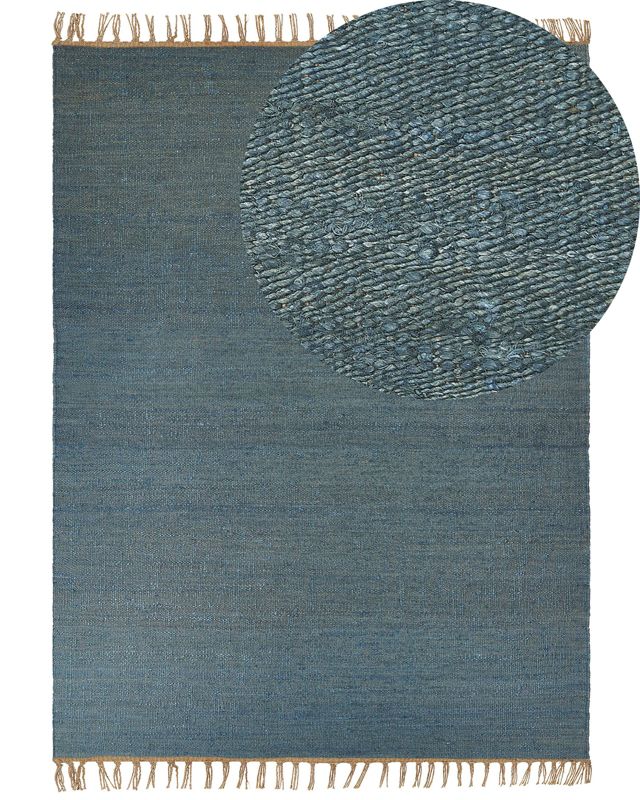 Dywan z juty 160 x 230 cm niebieski Lunia 1 szt.