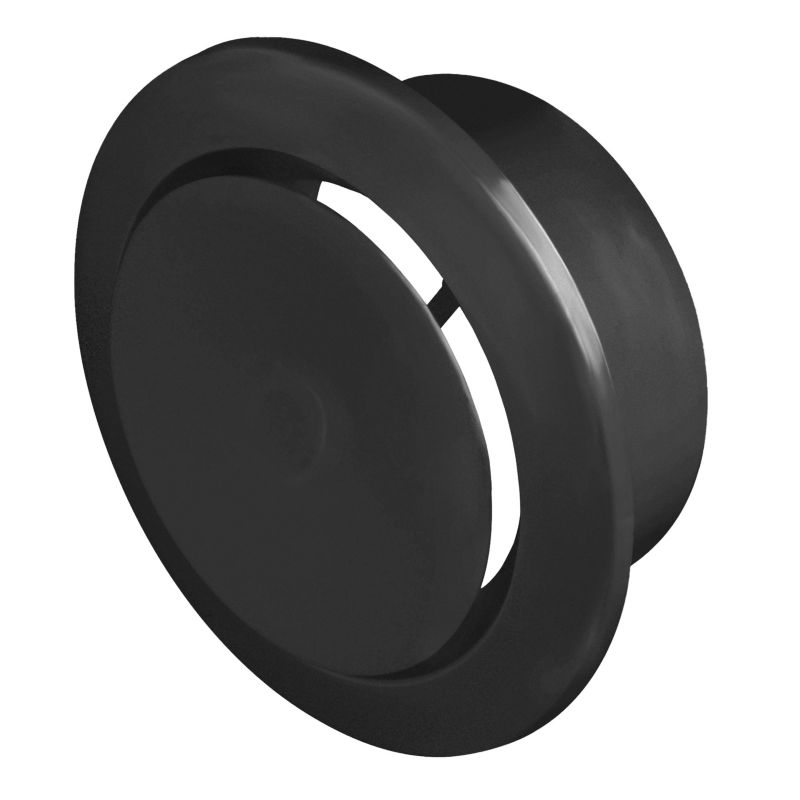 Anemostat nawiewny fi 125 mm czarny