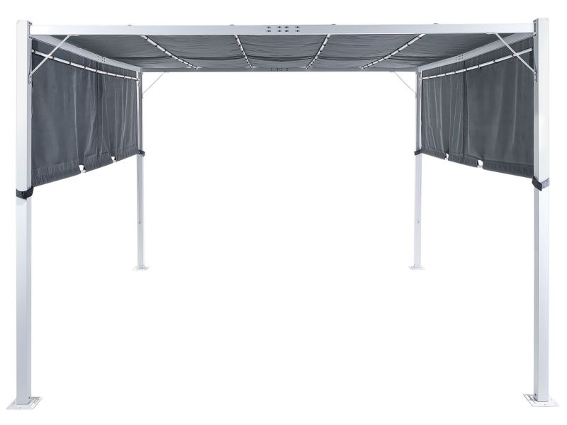 Pergola ogrodowa Z LED Szary Parga 1 szt.
