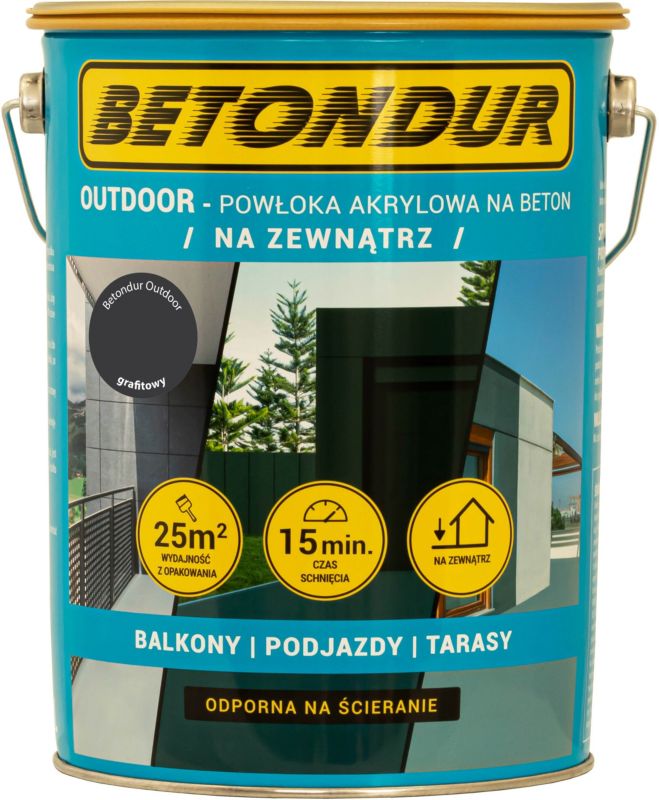 Farba do betonu Betondur Outdoor grafitowa 5 l