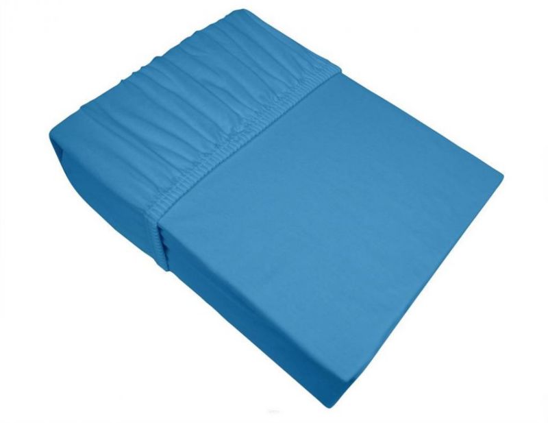 Prześcieradło Greno z gumką Jersey Bielbaw 100x200 błękitne 160 g/m2 Premium 1 szt