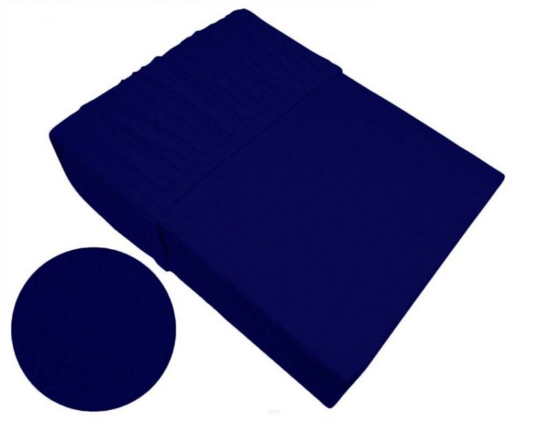 Prześcieradło Greno frotte Bielbaw 180x200 granatowe Premium 1 szt