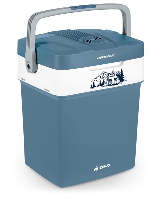 Lodówka turystyczna Berdsen samochodowa 12V/230V USB 29l niebieska 1 szt.