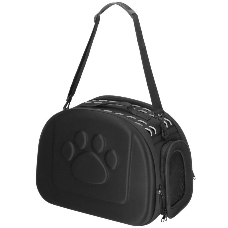 Transporter zwierząt do 10 kg Springos 20x35x20 cm torba dla psa, kota, królika, rozm. M czarna 1 szt.