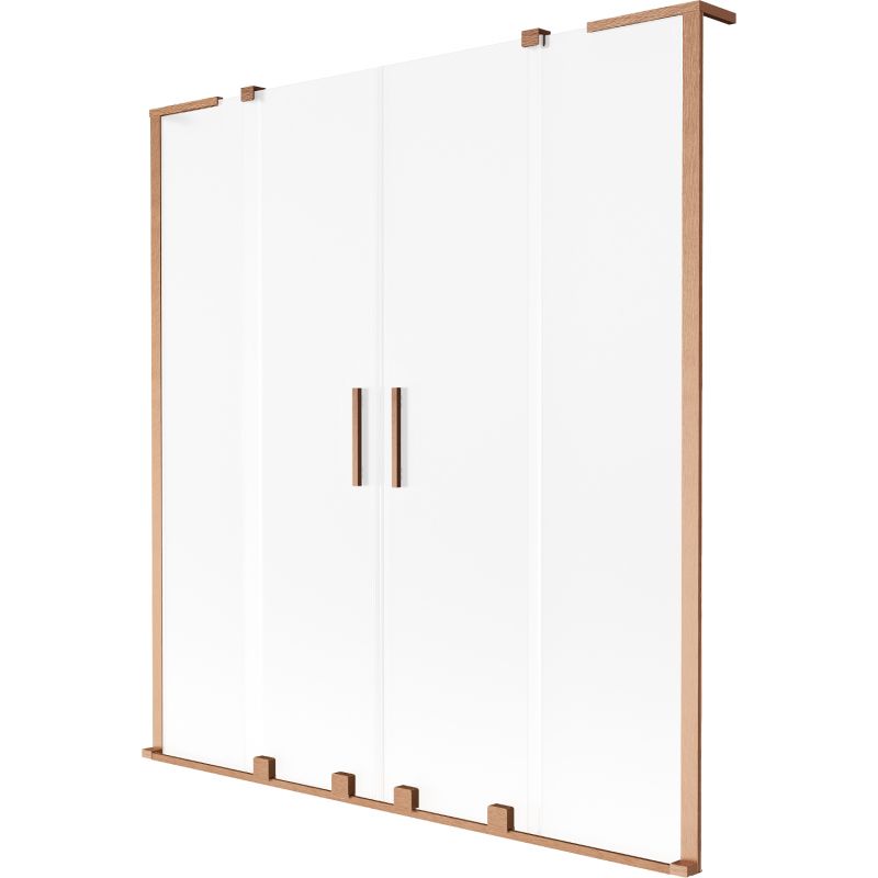 Parawan nawannowy przesuwany Mexen Velar L szron 160x150 cm 1 szt.