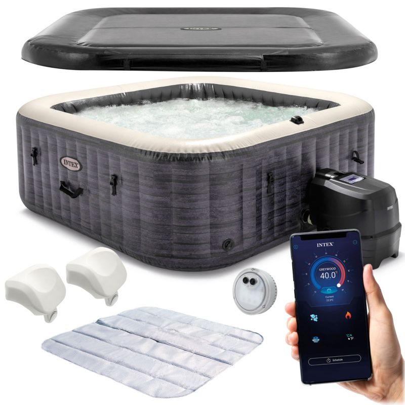 Spa dmuchane Intex 6os. hydromasaż 28452NP Led aplikacja 1szt.