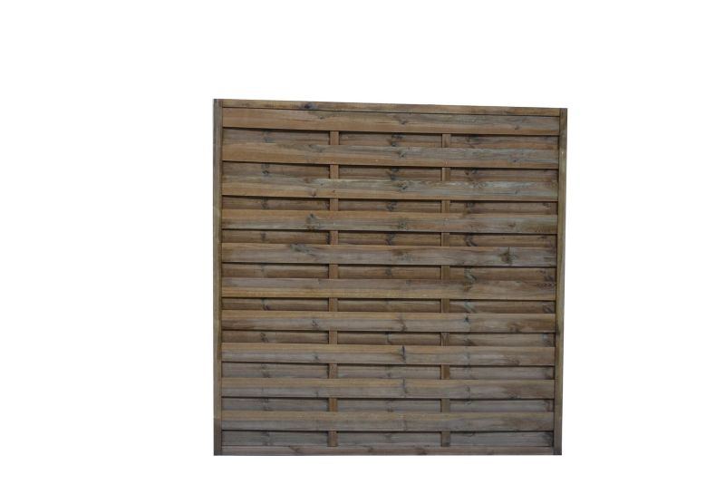 Płot lamelowy PO prosty brąz Roma 180x180 cm 1szt.