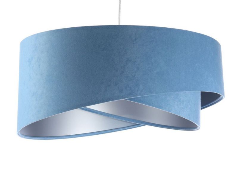 Lampa Bps Koncept wisząca GEMSTONE błękitna/srebrna 1 szt