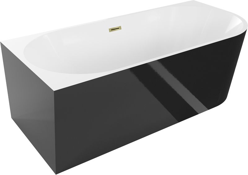 Wanna wolnostojąca Mexen Mia biało-czarna 160x80 cm 52691608075L-501 szt.