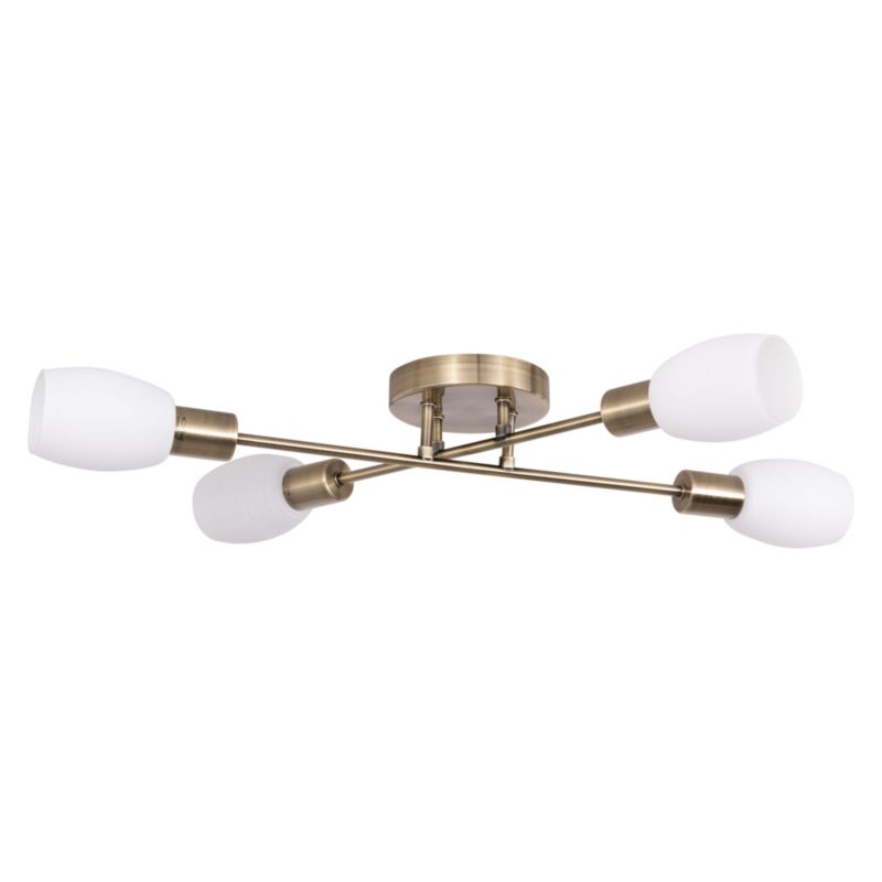 Lampa Sufitowa SPOT Light 4xE14 Max.40W Kompozycja Patyny i Bieli w Vintage Stylu od Polskiego Producenta, 1 szt.