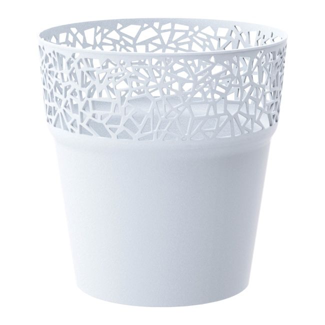 Doniczka Prosperplast Tree biała 14,5 cm