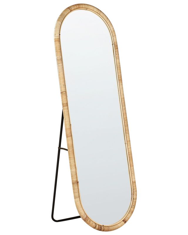 Lustro stojące Montot 150 cm Rattan Naturalny 1 szt.
