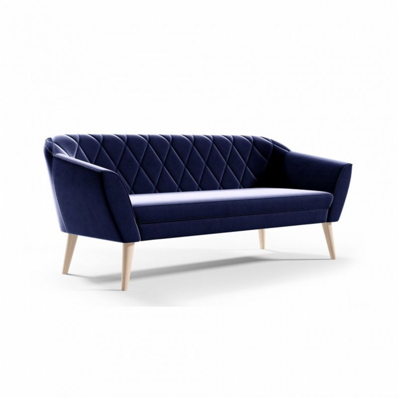 Sofa Bettso Viva 3 180 cm z miękkim oparciem granatowy 1szt.