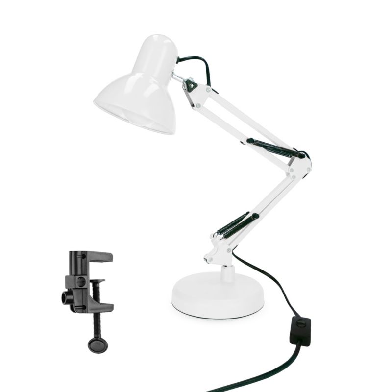 Lampka biurkowa Edo biała Pixi White E27 zestaw podstawa i klips EDO777536 1 szt.