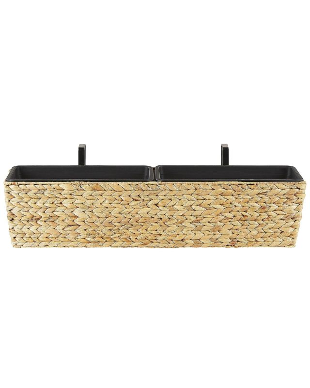 Doniczka 80 x 20 x 18 cm beżowa Kawala 1 szt.