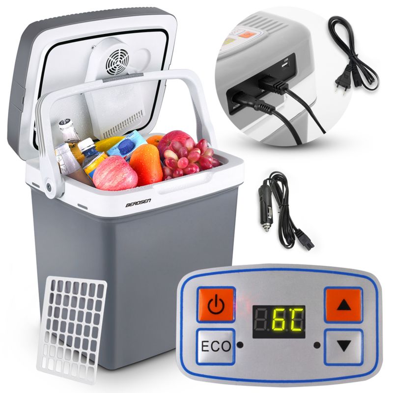 Lodówka turystyczna Berdsen samochodowa 12V/230V USB 26l 1szt.