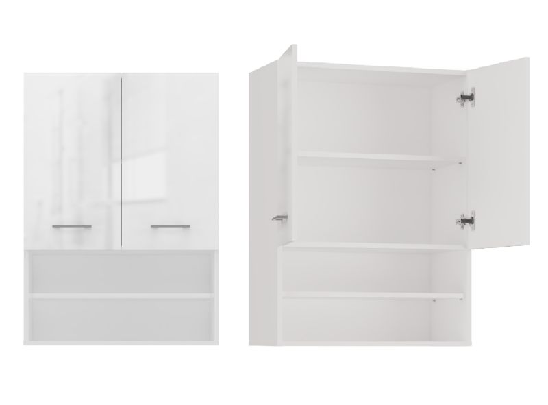 Szafka Łazienkowa Topeshop Wisząca Pola Mini DK - Biel Połysk 30x64x90 cm 1 szt.