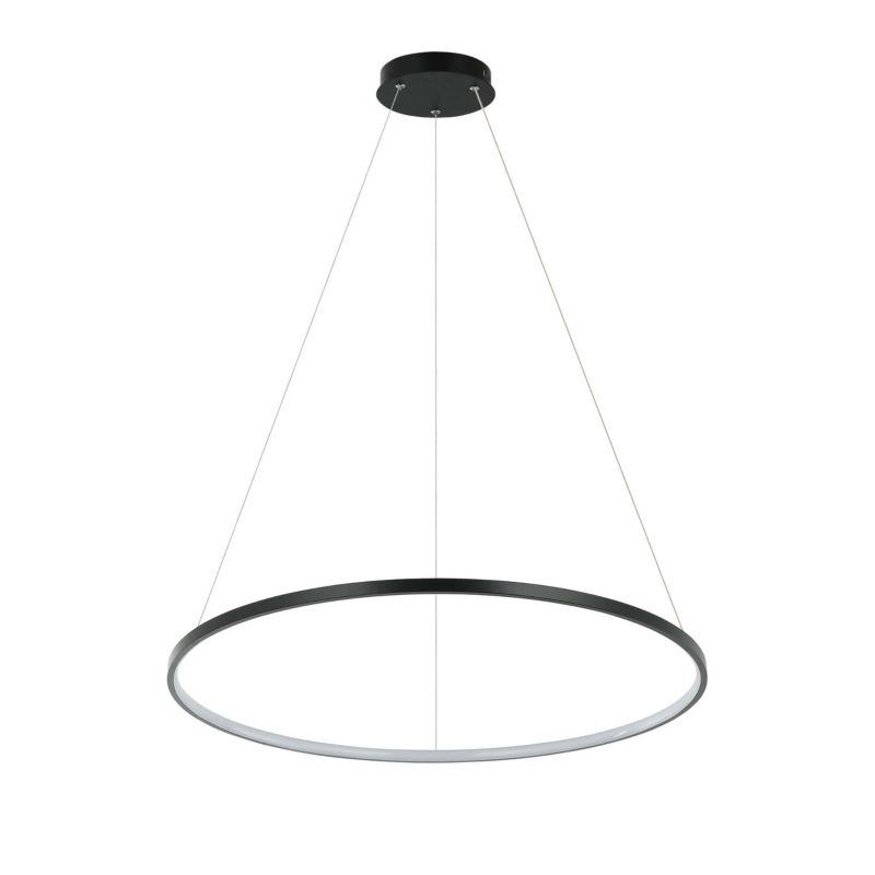 Lampa wisząca Light Prestige Ring czarna LED CCT 1 szt.