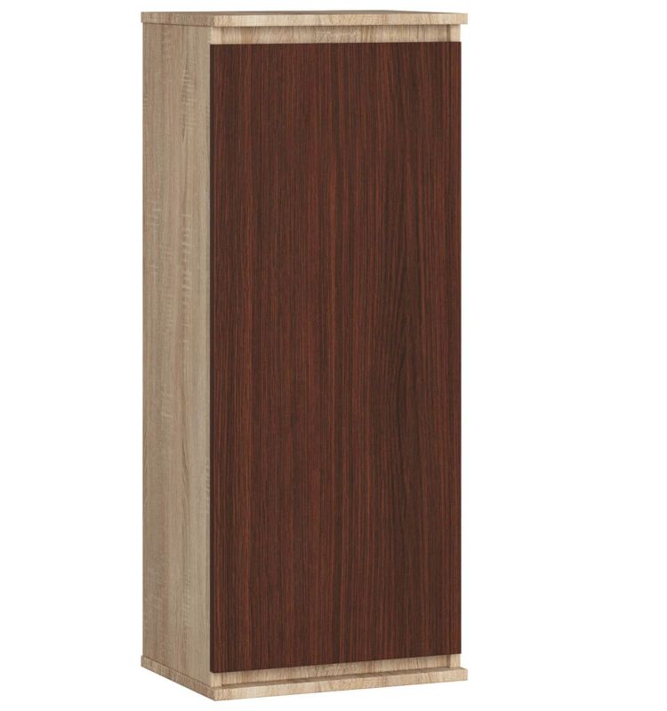 Szafka Akord W40 Dąb Sonoma 40 cm 1 drzwi kolor Wenge mat 3 półki 40x30x99 cm 1 szt.