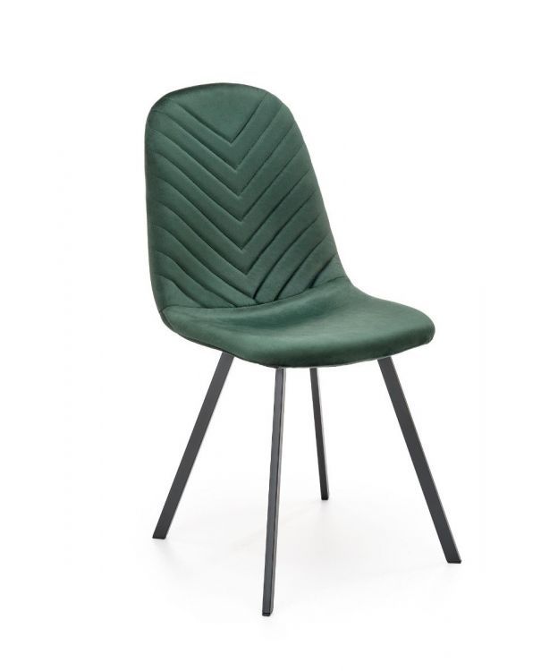 Krzesło Halmar tapicerowane K462 VELVET zielone 1 szt