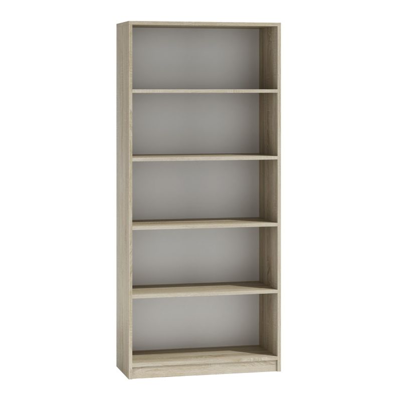 Regał R80 Topeshop Szafka Na Książki 80 Cm Dąb Sonoma 30x80x182 cm 1 szt.