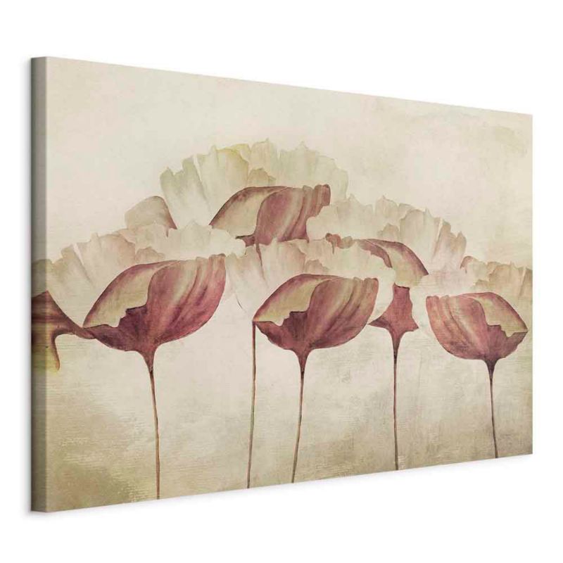Obraz Artgeist Beżowe kwiaty 120 x 80 cm płótno włoskie 1 szt