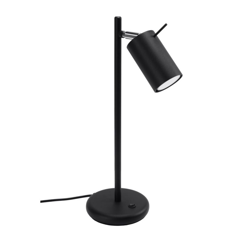 Lampa biurkowa Sollux Lighting RING czarna 1 szt.