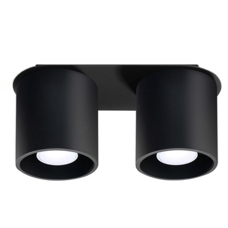 Plafon Sollux Lighting ORBIS 2 czarny 1 szt.