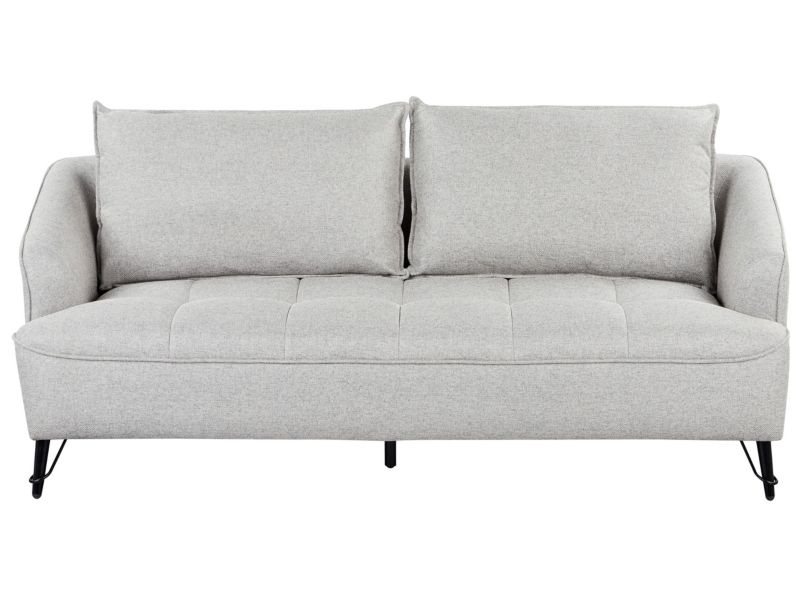 Sofa 3-osobowa szara Hobro 1 szt.