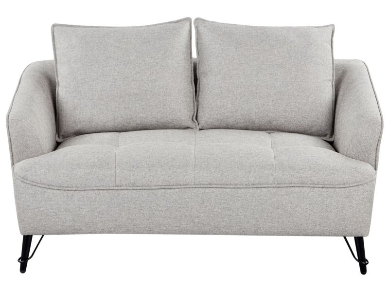 Sofa 2-osobowa szara Hobro 1 szt.