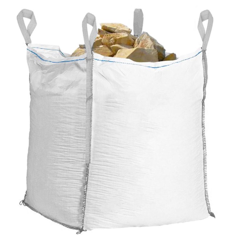 Worek Big bag na gruz Springos 1000 kg wytrzymały 145x90x90 cm kontener z uchwytami biały 1 szt.
