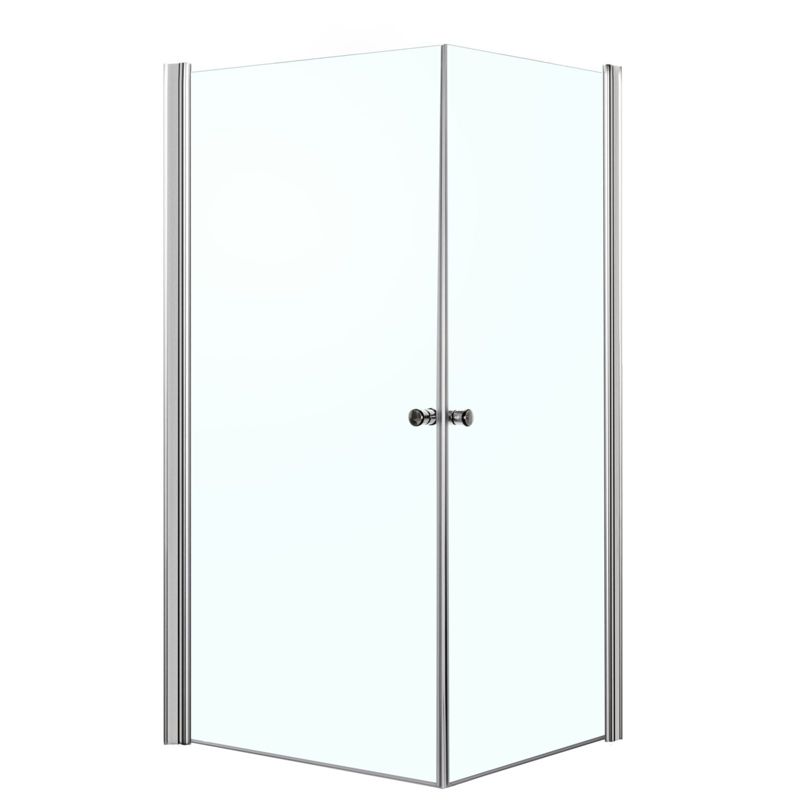 Kabina prysznicowa kwadratowa Kerra Madrid 80 cm szkło transparentne profile chrom 1 szt.