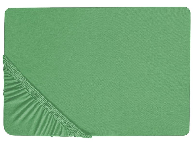 Prześcieradło z gumką Janbu Bawełna 90x200 cm Zielony 1 szt.