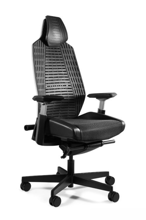 Fotel Unique biurowy RONIN biały/czarny elastomer 1 szt