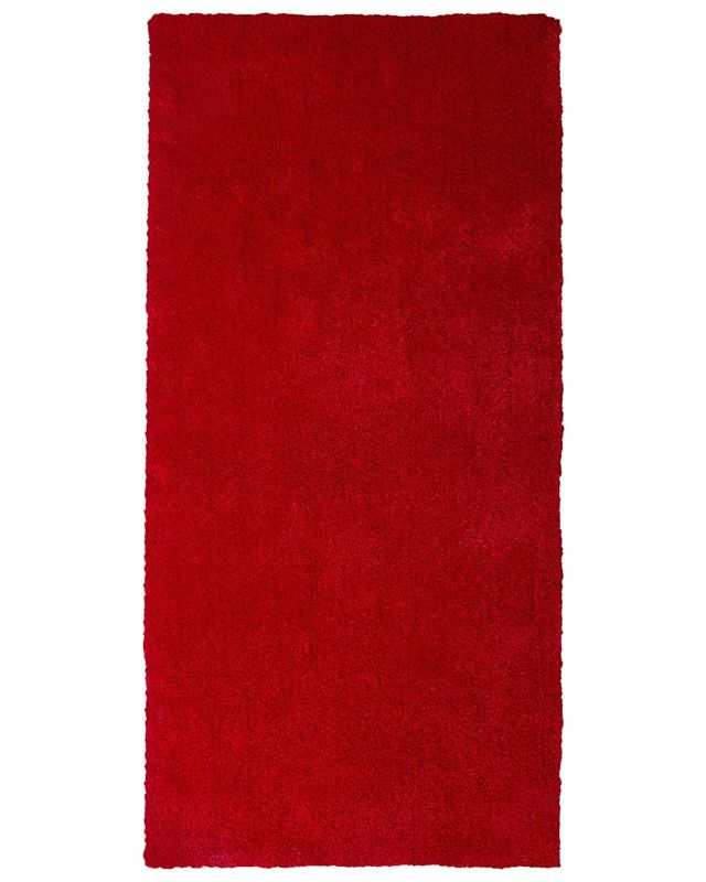 Dywan shaggy 80 x 150 cm czerwony Demre 1 szt.