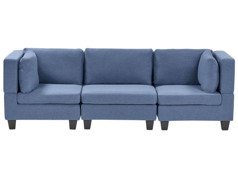 Sofa modułowa 3-osobowa niebieska Unstad 1 kpl