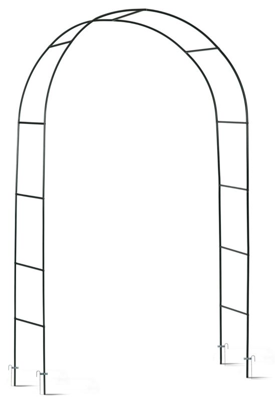Pergola ogrodowa Plonos metalowa 240x140cm czarna na kwiaty róże 1 szt.