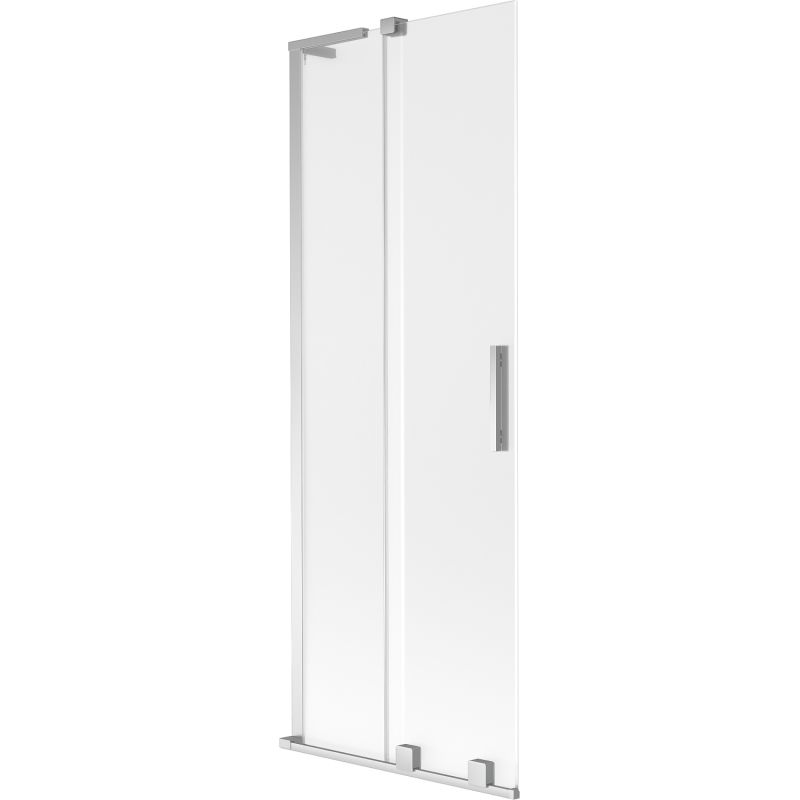 Parawan nawannowy 2-skrzydłowy Mexen Velar L szronowy/chrom 70x150 cm 1 szt.