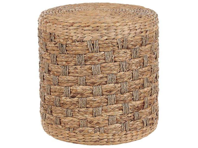 Puf Basslet Beżowy Boho Pleciony 1 szt.