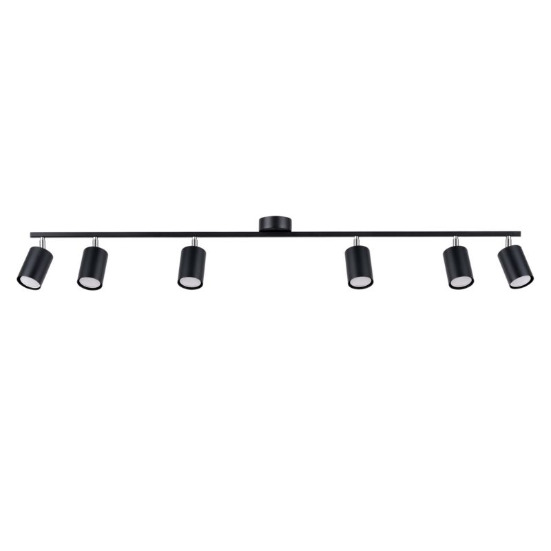Plafon Sollux Lighting LEMMI 6L czarny 1 szt.