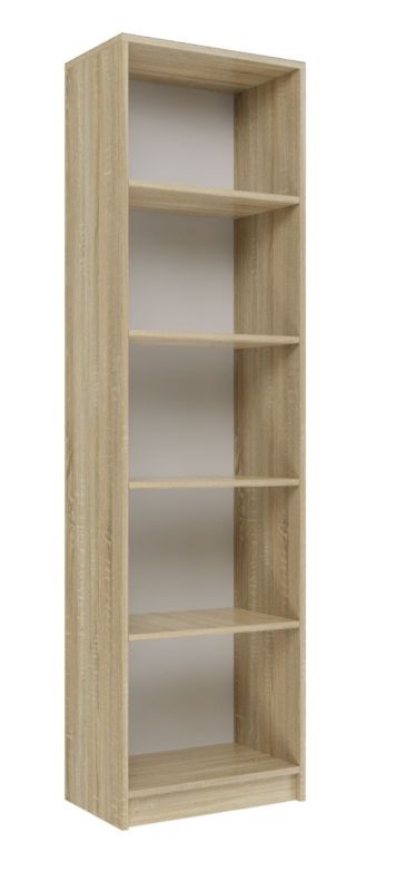 Regał R50 Topeshop Szafka Na Książki 50 Cm Dąb Sonoma 30x50x182 cm 1 szt.