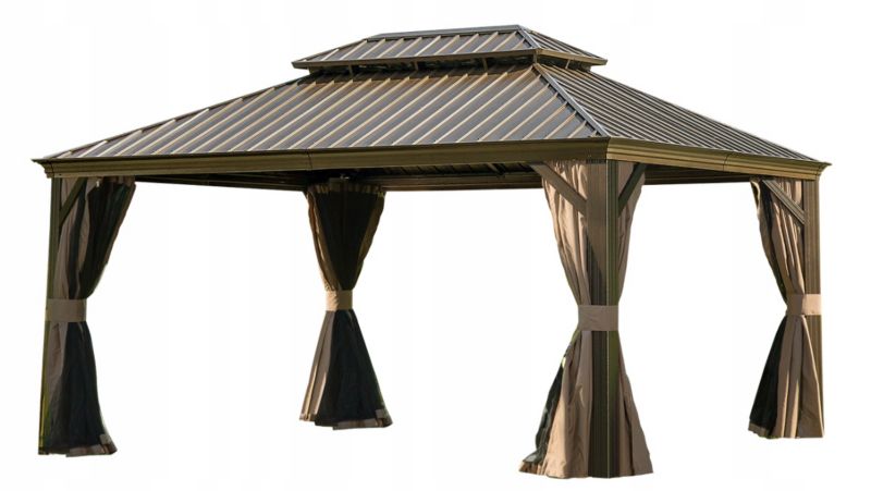 Pawilon ogrodowy Corciano Sanya 3.65 x 4.85m Altana Premium 1szt.