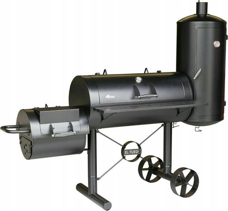 Grill węglowy+ wędzarnia EL FUEGO Kiona 2 komory 1szt.