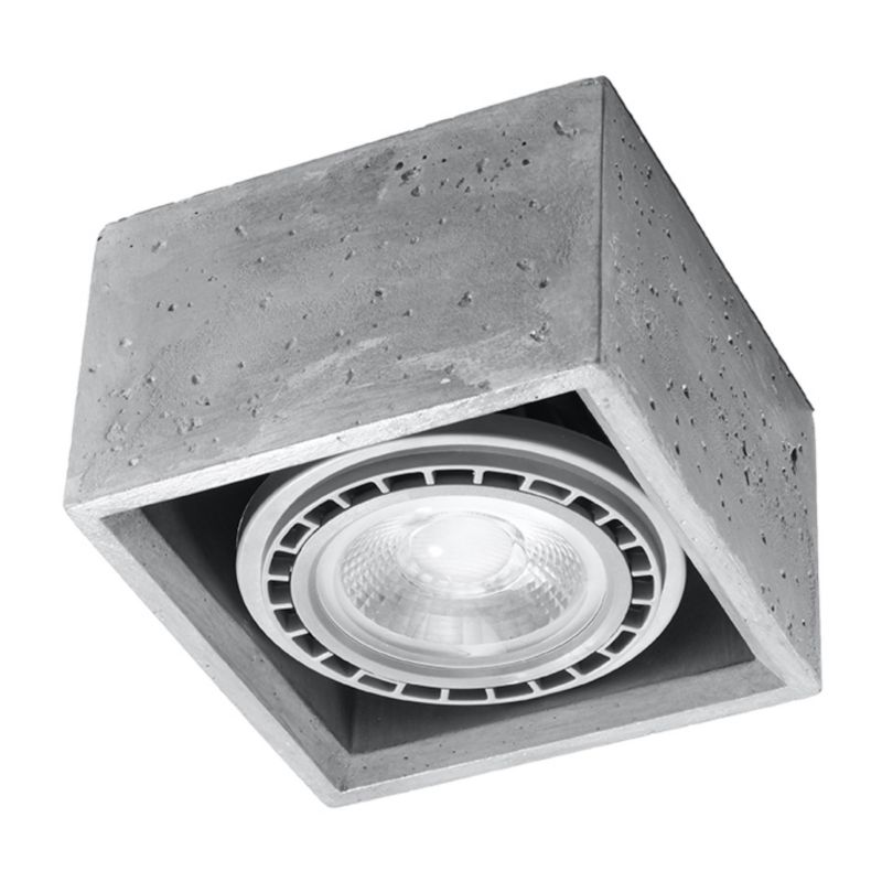 Plafon Sollux Lighting QUATRO 1 beton 1 szt.