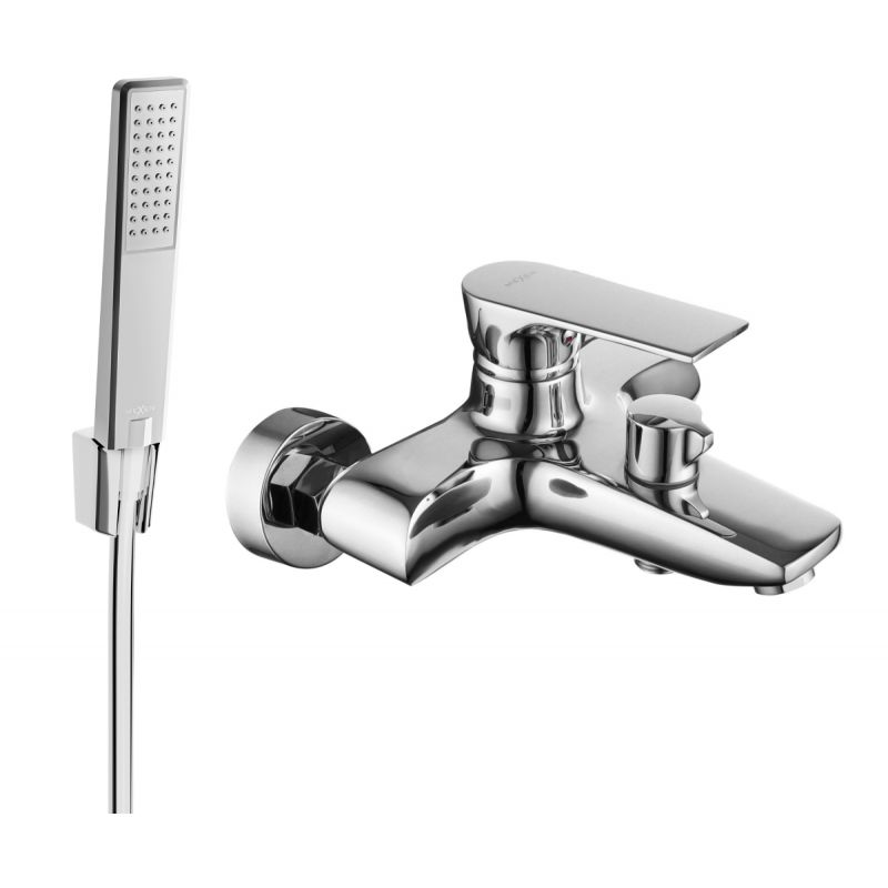 Bateria wannowa z zestawem prysznicowym Mexen Aries chrom 7383R72-00 1 szt.