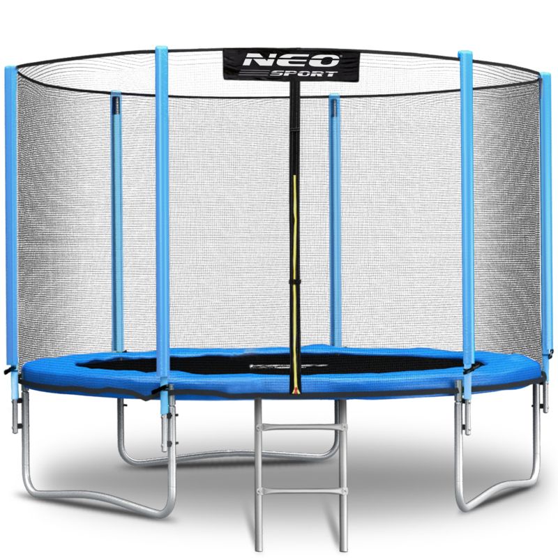 Trampolina ogrodowa Neo-Sport 252cm 8ft + drabinka + siatka zewnetrzna 1szt.