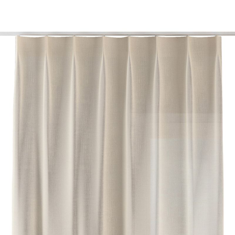Zasłona na haczykach flex pojedynczych Dekoria 130x245 cm ecru 1 szt.