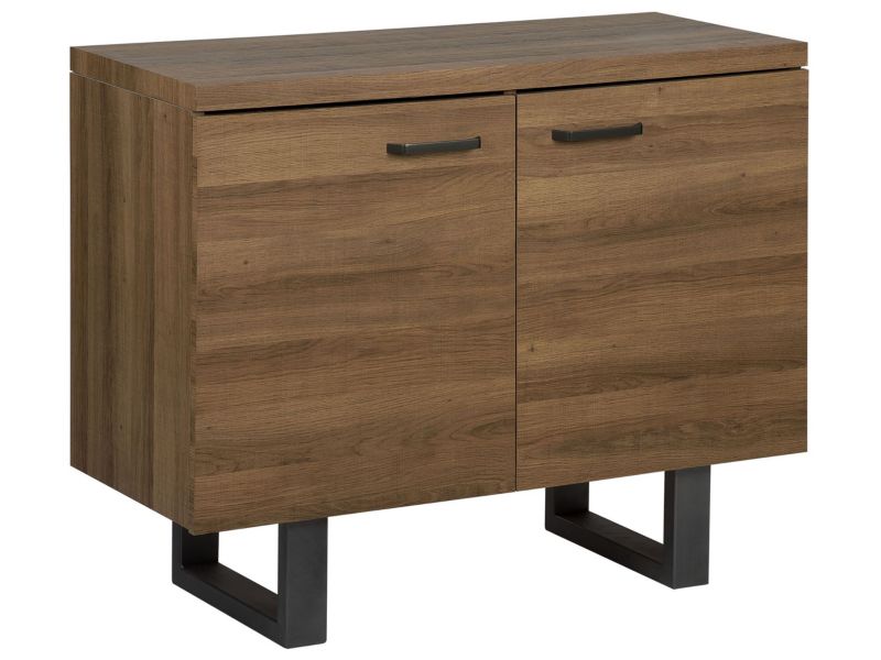 Szafka dwudrzwiowa ciemne drewno Timber 1 szt.
